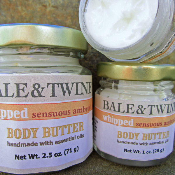 Whipped Body Butter, Natural With Shea Butter And Essential Oils, 2.5oz